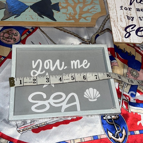 New 3 Piece “Sea” Bathroom Decorative Wall Accents - Picture 5 of 6